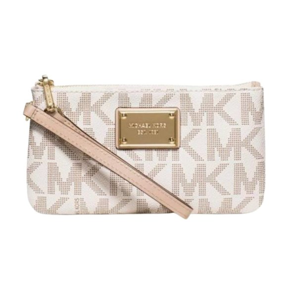 Michael Kors Handbags - NWT MICHAEL KORS Jet Set Wristlet in Vanilla